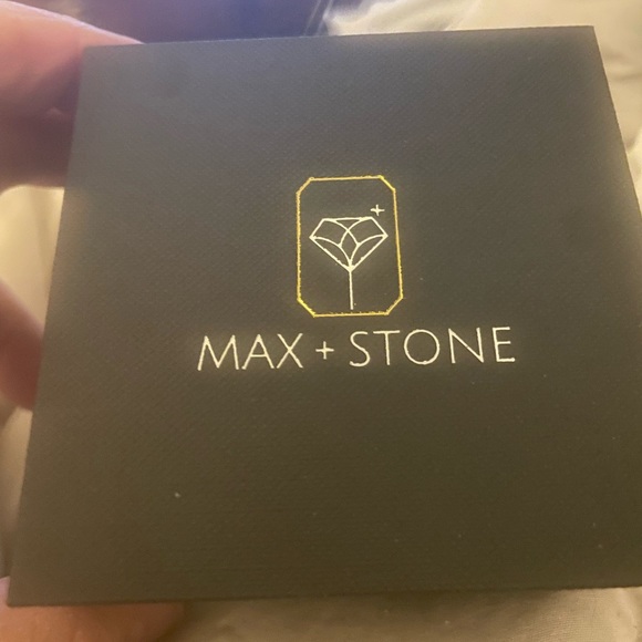 MAX + STONE sterling silver hoops with a twist. - Picture 3 of 3